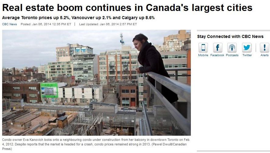real estate boom continues in canada's largest cities